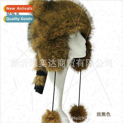 Ethnic wind warm ear protection fur tail cap ears fur cute s