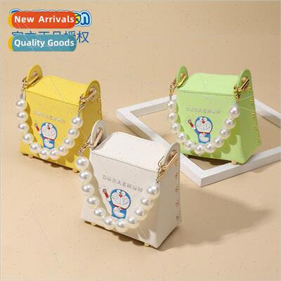 Doraemon new pearl bag handheld fashion simple shoulder bag