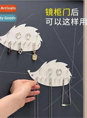 Creative hedgehog wall hanging adhesive hooks entryway door