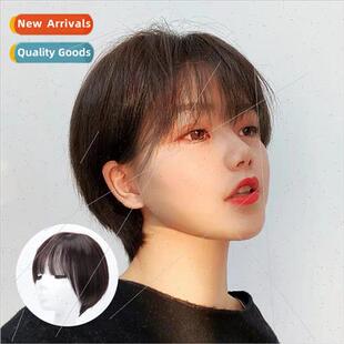Wig female short hair to cover gray hair head filler cover w