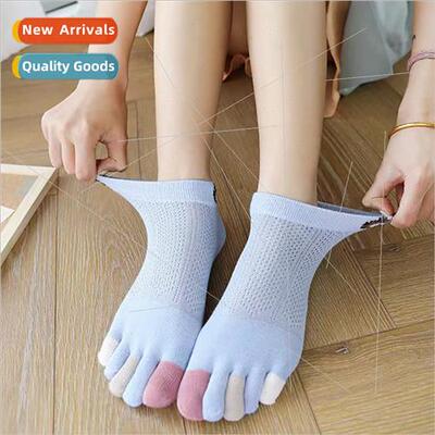 New summer thin women five fingers socks cotton hollow breat
