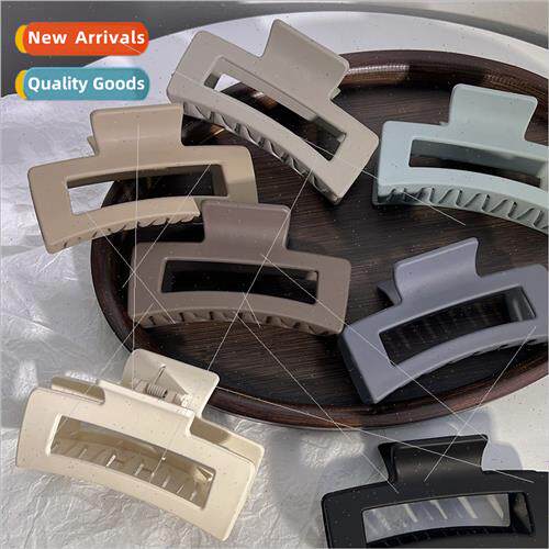 French gentle coiffure back head clip elegant matte rectangu