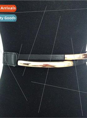 Spring Women Hundreds Belts Metal Buckle Elastic Elastic Wai