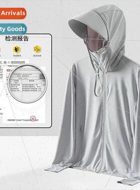 Summer men sunscreen clothing ice breathable sports leisure