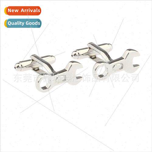 Wrench tool shape metal cufflinks French shirt dress accesso
