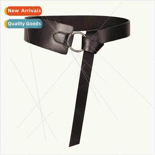 Round Buckle Hundred Easy Women Wide Waistband Soft Fashion