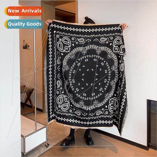 Scarf winter versatile warm large square scarf 2022 new ethn