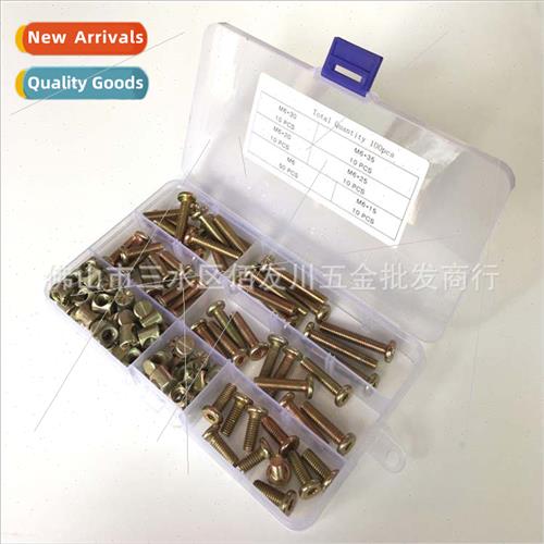 100pcs set Color zinc plated hexagon socket head cap screws
