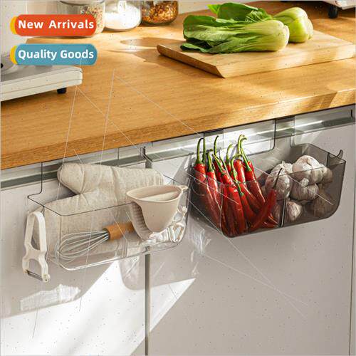 Kchen shelves wall mounted no-punch organizer organizer shel