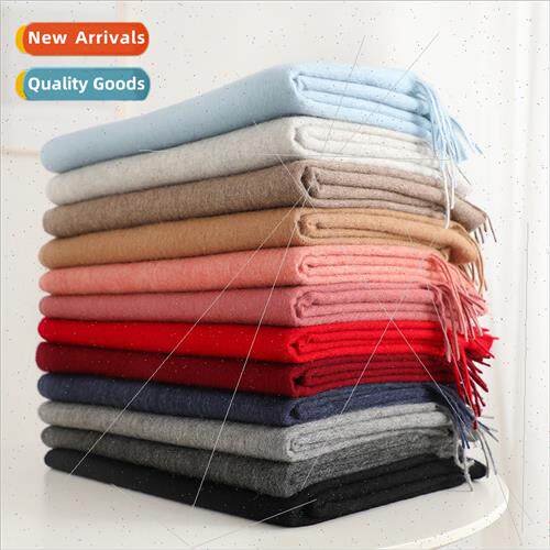 New Korean  spring autumn scarf classic wool solid color war