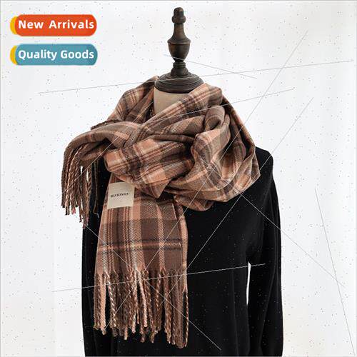 2021 fall winter new scarf female Korean  tassel faux cashme