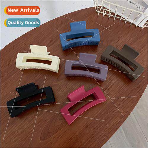 mple acrylic solid color geometric hair clips Korea ins fash