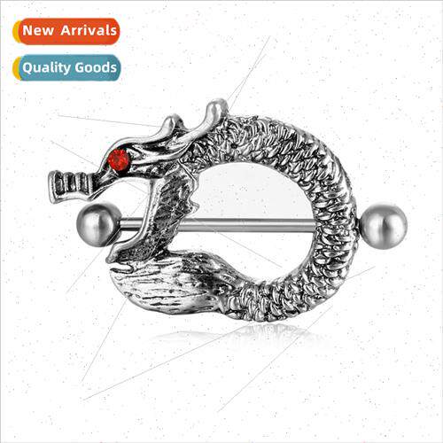 Fashion Piercing Jewellery Chinese Dragon False pple Ring Ro