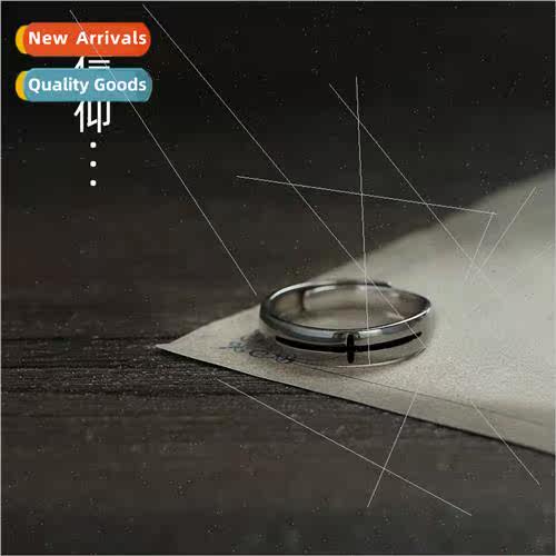 Fah ring men tide single cross men tide retro self-disciplin