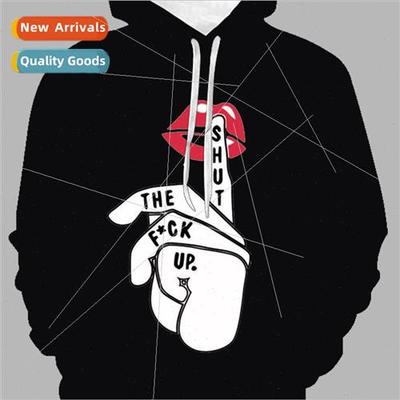 New 3D Digital Mens Teen Hooded Baseball Jersey Printed Coup