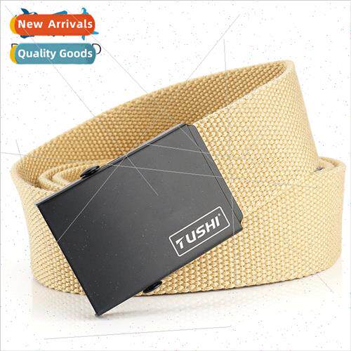 TUSHI canvas belt men women braided pants belt casual youth