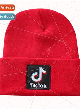 2020TikTok embroidered kn cap men women warm wool cap cold c