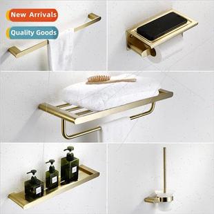 Towel Bath Rack Toilet Bathr Golden Bar 304