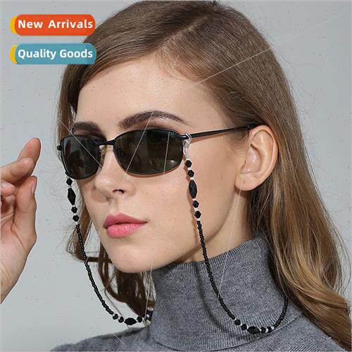 hot  black acrylic eyeglasses chain eyeglasses bead chain ey