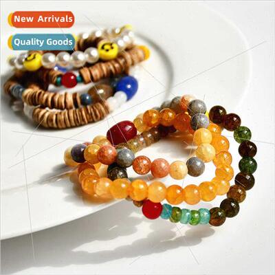 Ethnic Jewelry Popping Crystal Bracelet Bohemian Beeswax Stc