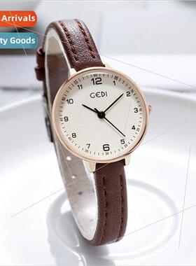 Minimalist che Student Watch Vintage Compact Disc Belt Watch