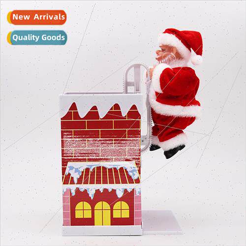 Electric music Christmas grandpa climbing chimney rogift fun