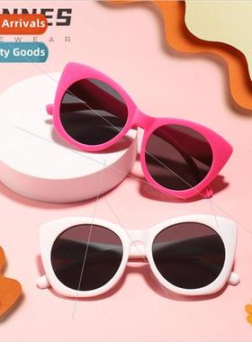 new square box children sunglasses female tide cute set phot