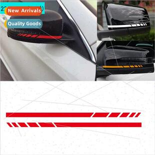 decals stickers reflective lines striped rearview Car mirror