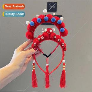 New Year hair Chinese children Opera bands headdress Peking