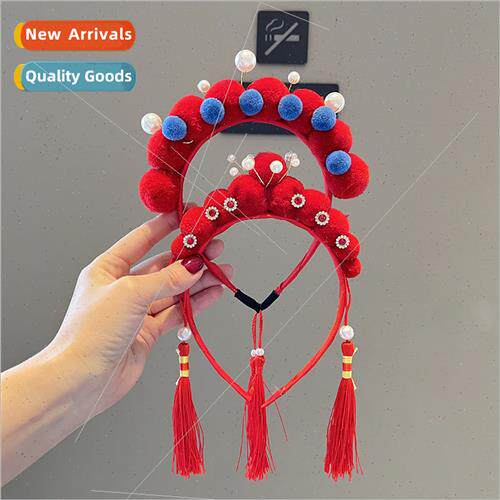 Chinese Peking Opera New Year hair bands children headdress