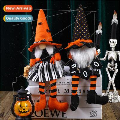 New Halloween broomstick wch black pull flag long legs high