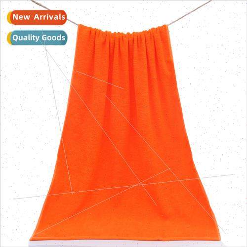 Tangerine orange towel cotton hotel bath towel fire therapy