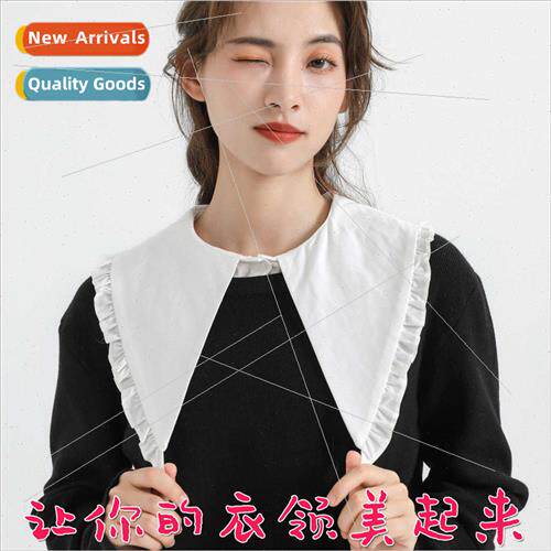 French sense fake collar children hundred sweater wooden ear