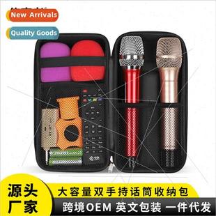 one tow eva storage microphone bag wireless Microphone two