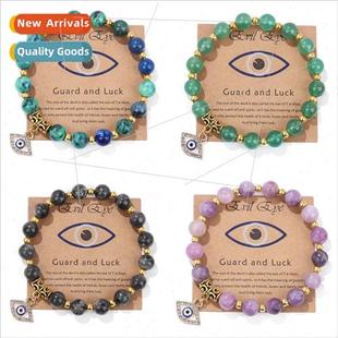 stone beads gold Europe yoga natural spacer energy new