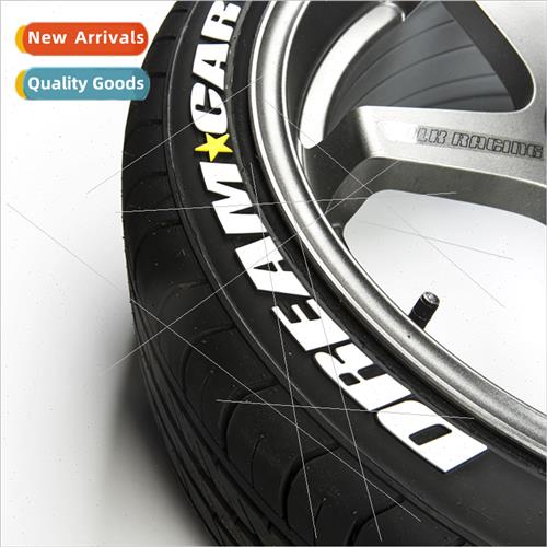 7 colors optional 3D stereo tire decorative stickers English