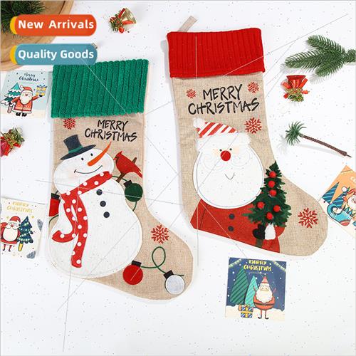 New Christmas decorations Christmas stockings snowman old ma