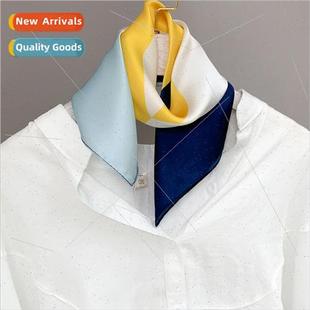 simulation silk tie 2021 scarf Autumn dye rolled Spring