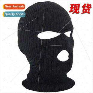 Winter warm headgear mens skiing cold riding mask three-hole