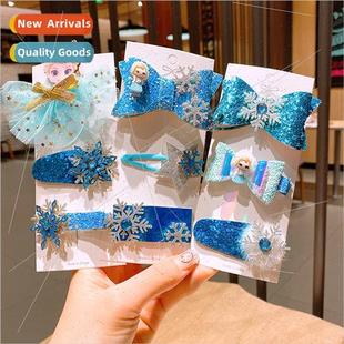 Ice clips Princess girls snow Children accessories hair