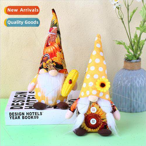New Harvest Festival ornament holding corn doll cute Rudolph