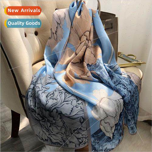 silk new silk satin scarf female fall and winter  fashion ve
