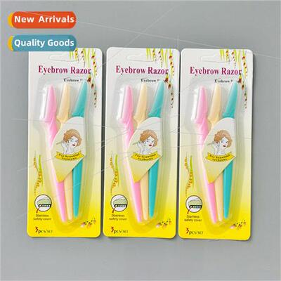 Eyebrow Shaving Razor with Handle Stainless Steel Shaving Ra