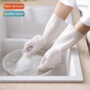 Dishwashing gloves female rubberized leather washing clothes