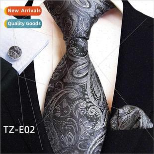 Pocket Scarf Cufflinks Paisley Wedding Square Set Banque Tie