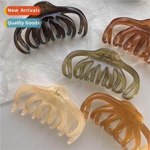 jelly color plate hair clips plus size hair volume back head