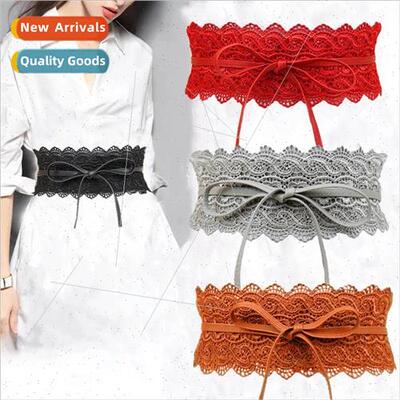 Fashion waist cinching lace straps waistband female clothing