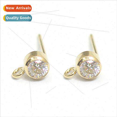 Injection gold 14K gold-plated earrings silicone earrings lo