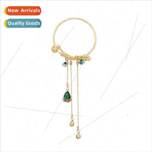 Ancient emerald pendant bracelet meets sacred deer bracelet