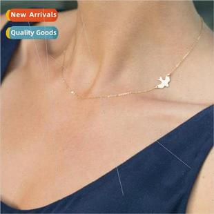 alloy bird necklace Europe collarbone simple short fashion